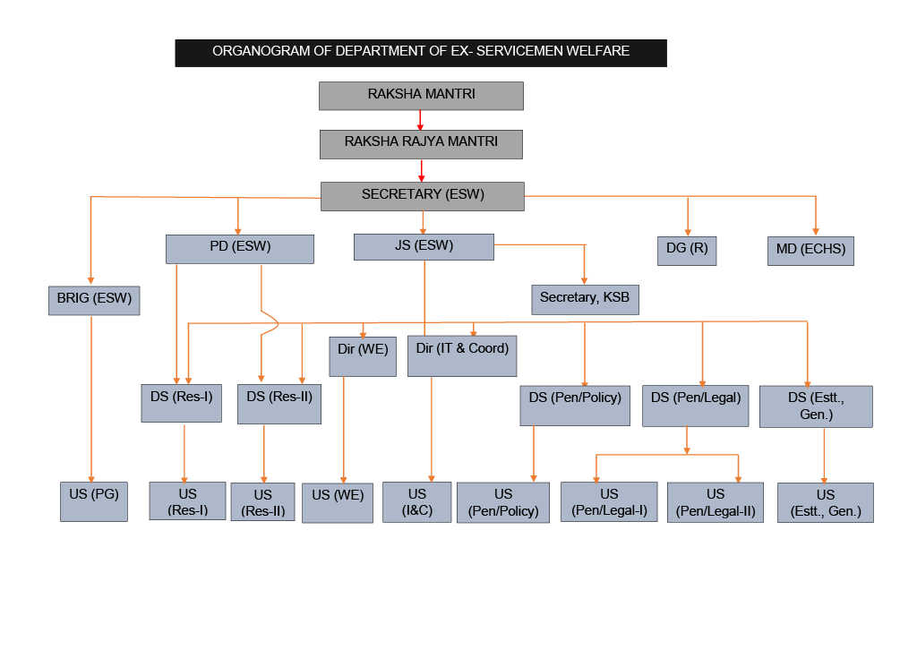 Organogram of DESW
