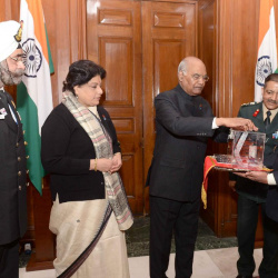 Shri Ram Nath Kovind, Hon'ble President of India contributing on the occasion of the AFFD, in New Delhi on 07.12.2018.