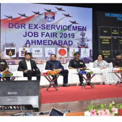 Hon'ble R R M at the inauguration ceremony of Job Fair at Ahmedabad on 23 Aug 2019
