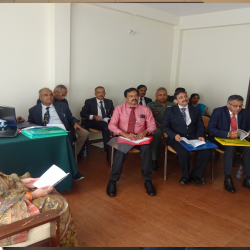 Secy ESW reviewing the progress during the 4th South Zone Meeting of RSBs at Madikere, Karnataka during 22-23 Jan 2020.