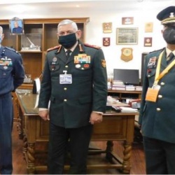 KSB officials with Gen Bipin Rawat, CDS on the occasion of AFFD, in New Delhi on 07.12.2020