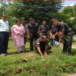Plantation drive by CO ECHS - JAL SHAKTI ABHIYAN