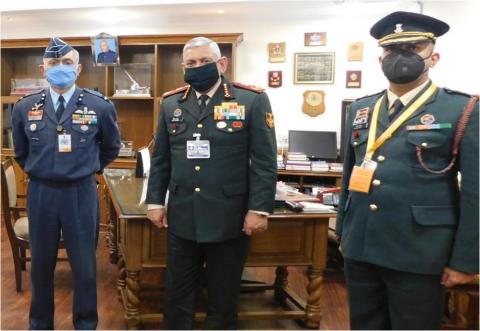 KSB officials  with Gen Bipin Rawat, CDS on the occasion of AFFD, in New Delhi on 07.12.2020.